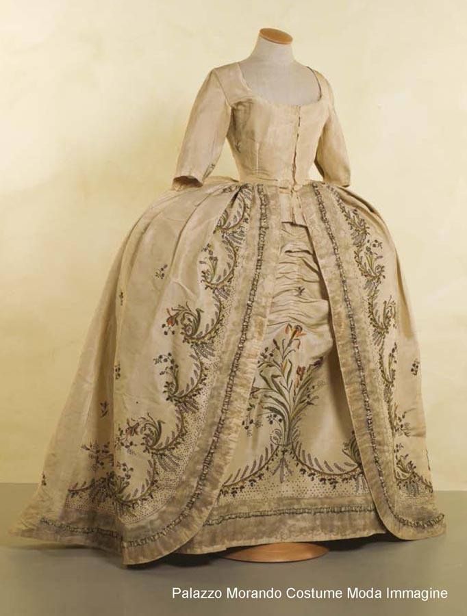Embroidered Ivory Dress Base showroom image 2
